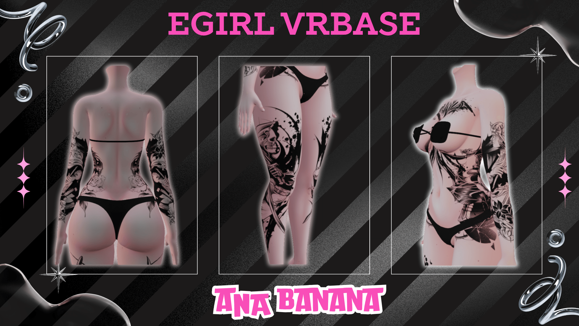 (J:)⚔️ Knight Tatts | Egirl + Akii V1 + Zinfit F/M