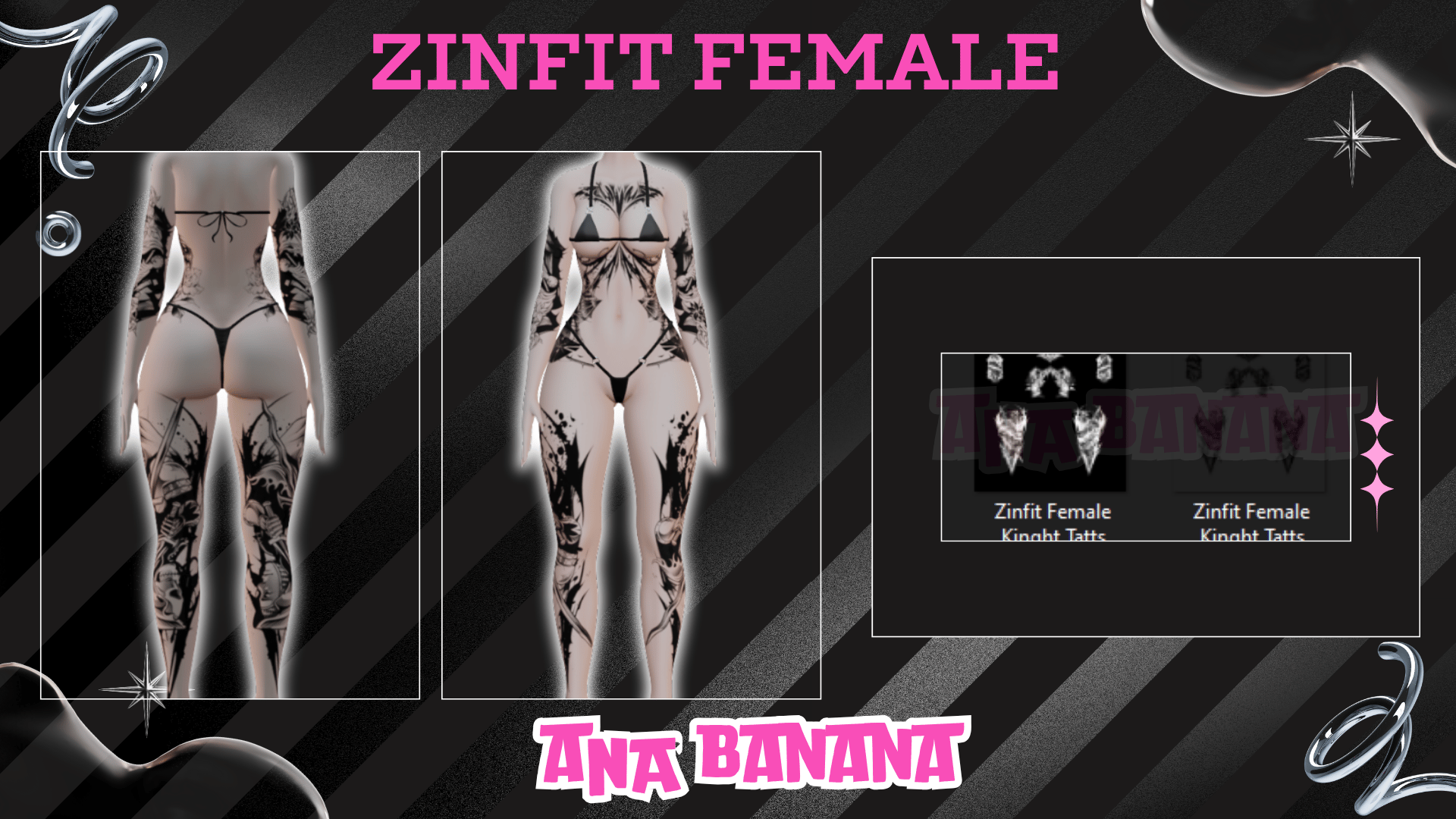 (J:)⚔️ Knight Tatts | Egirl + Akii V1 + Zinfit F/M
