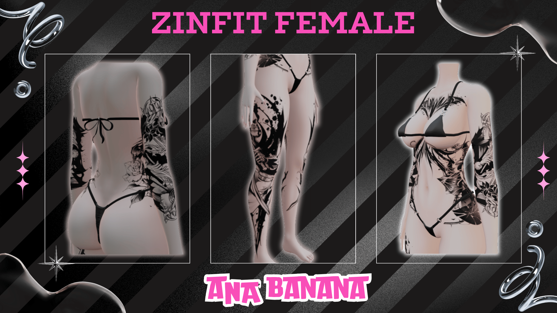(J:)⚔️ Knight Tatts | Egirl + Akii V1 + Zinfit F/M