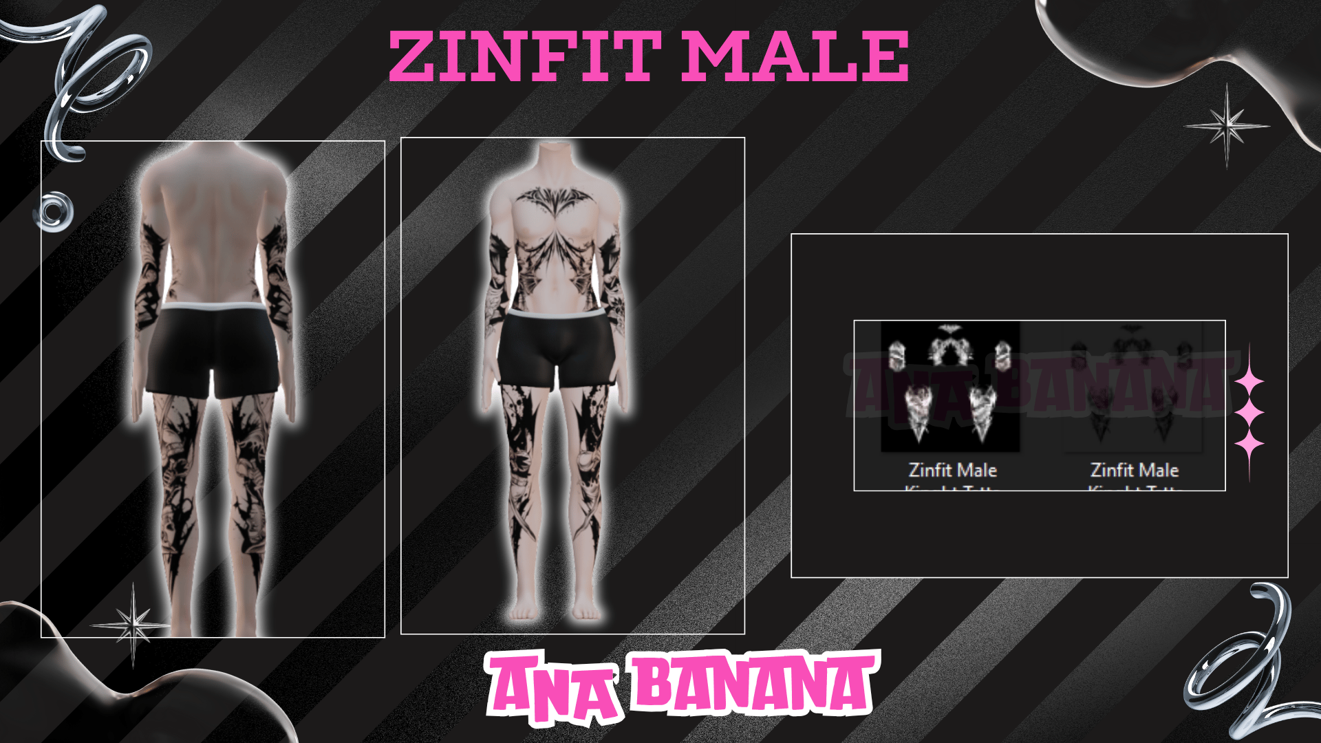 (J:)⚔️ Knight Tatts | Egirl + Akii V1 + Zinfit F/M