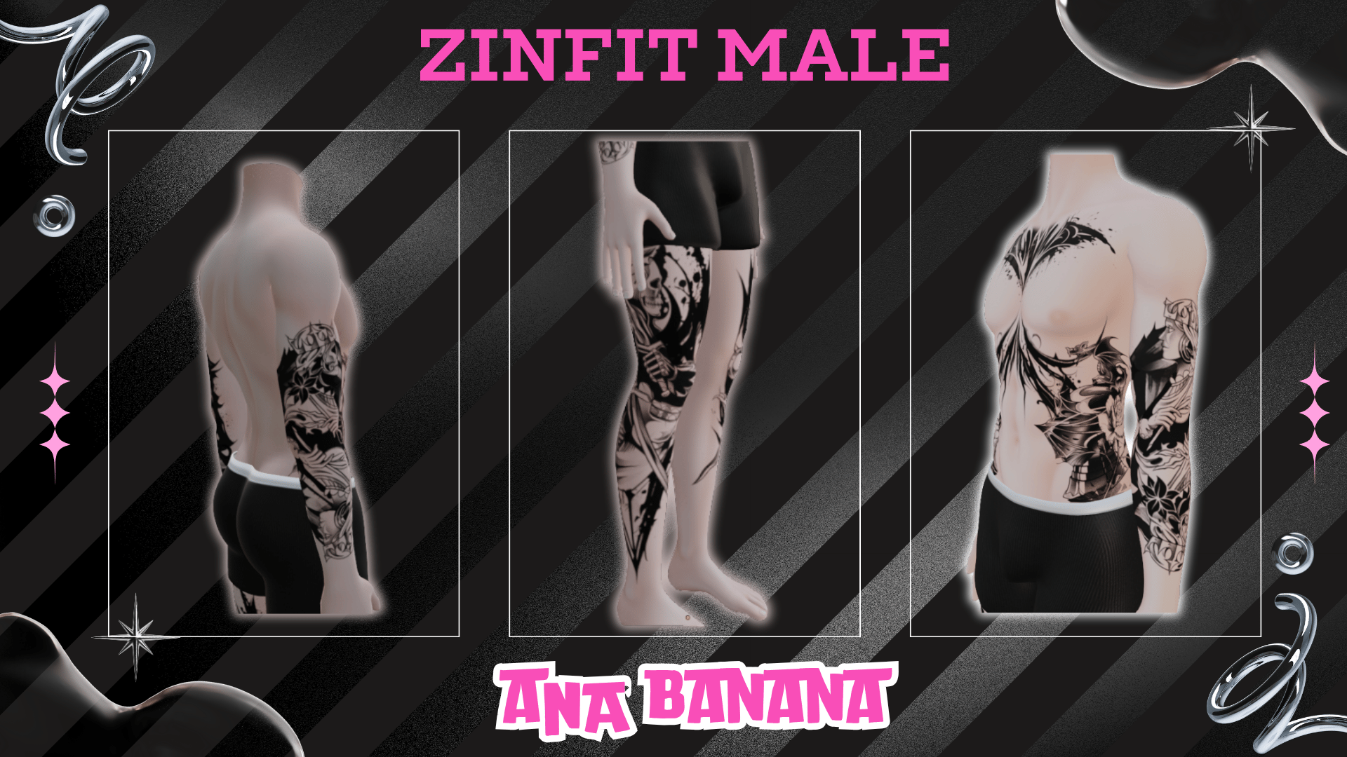(J:)⚔️ Knight Tatts | Egirl + Akii V1 + Zinfit F/M