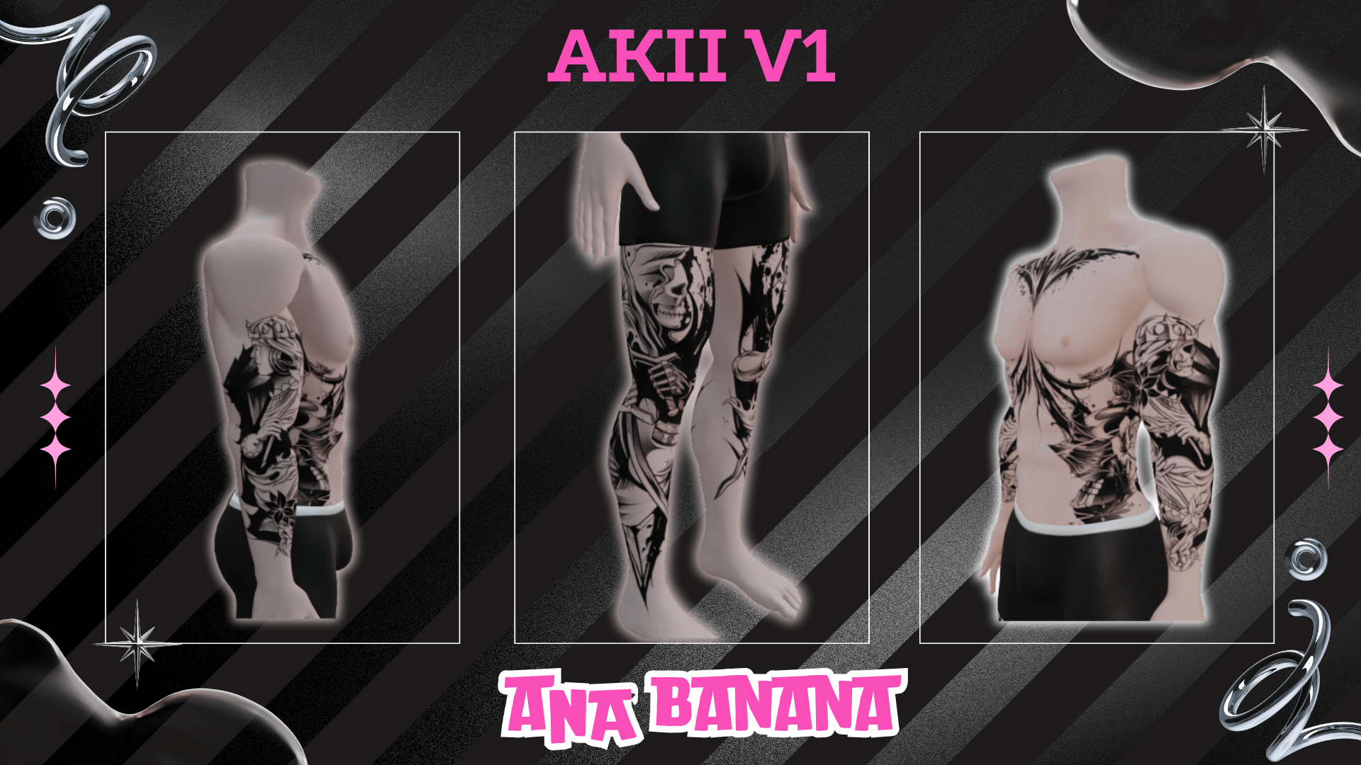 (J:)⚔️ Knight Tatts | Egirl + Akii V1 + Zinfit F/M