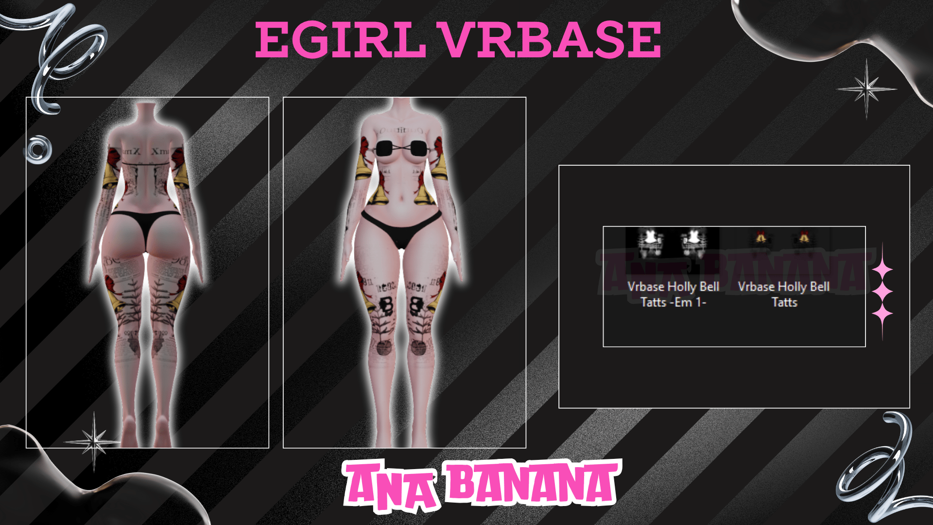 (J:)๐ Holly Bell Tatts | Vrbase + Akii + Zinfit F/M