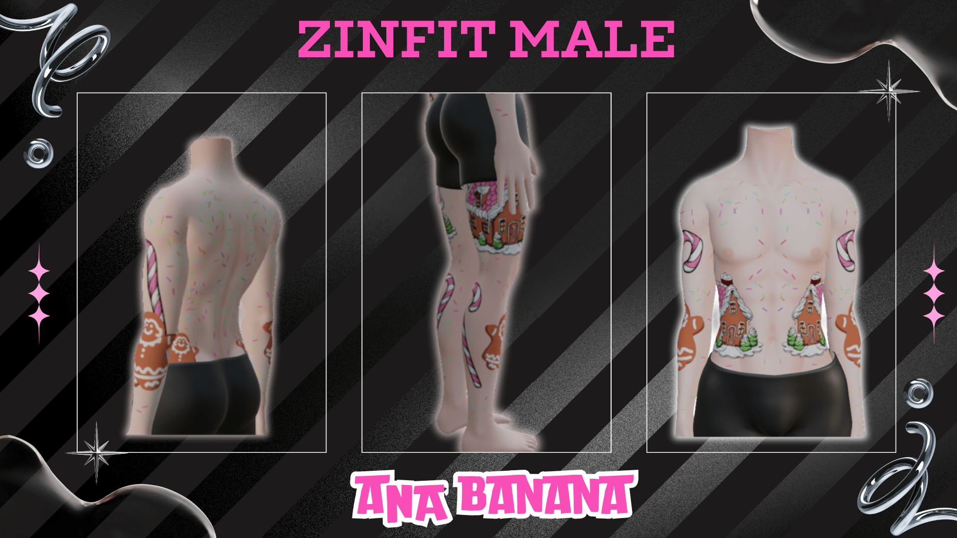 (J:)ðª Sweet Christmas Tatts | Vrbase + Akii + Zinfit F/M