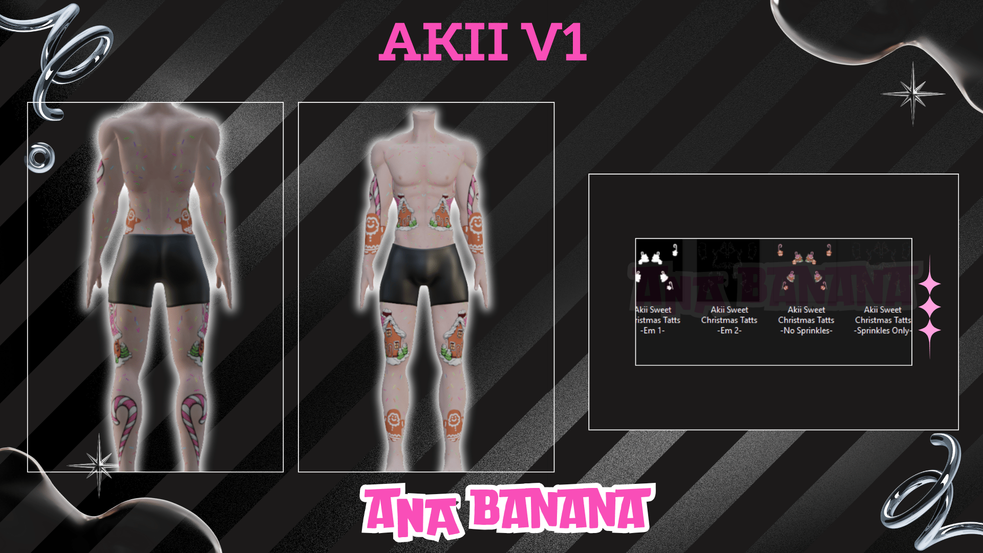 (J:)ðª Sweet Christmas Tatts | Vrbase + Akii + Zinfit F/M
