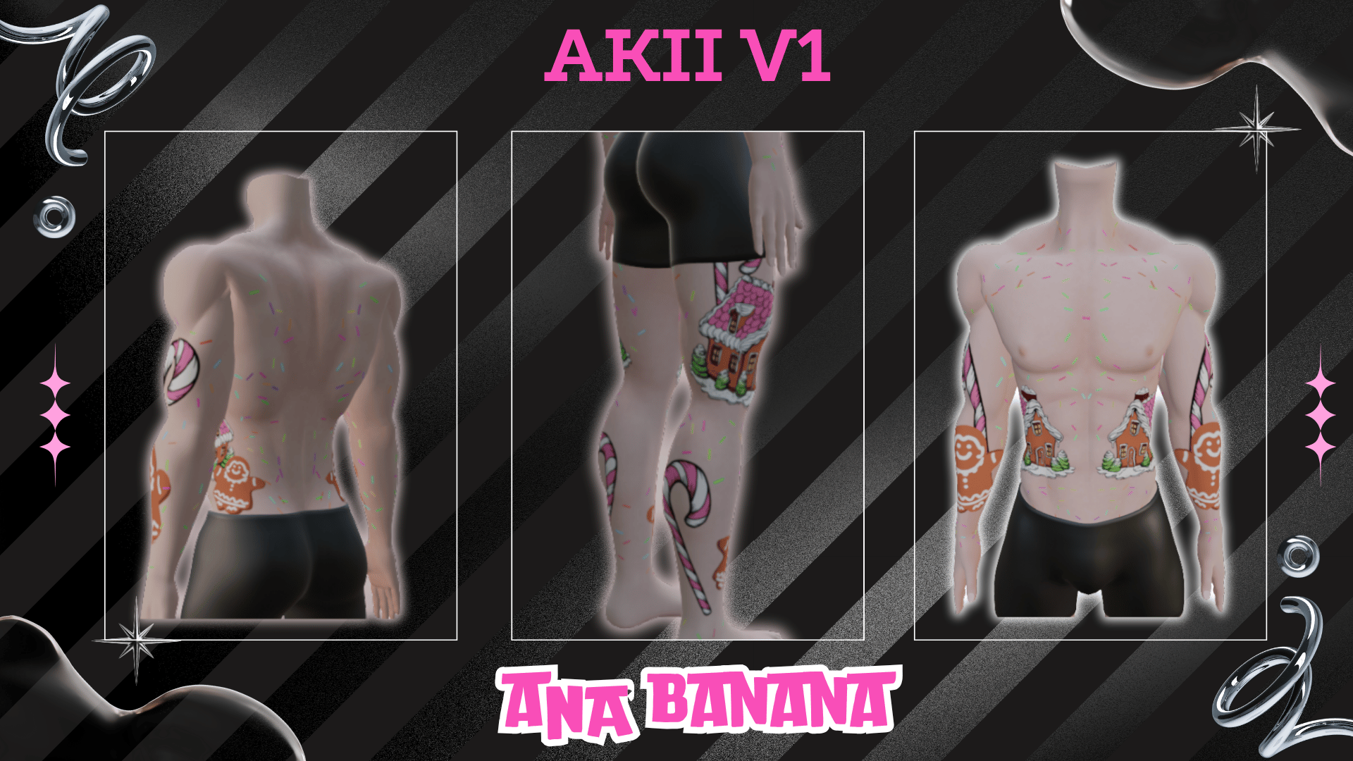 (J:)ðª Sweet Christmas Tatts | Vrbase + Akii + Zinfit F/M