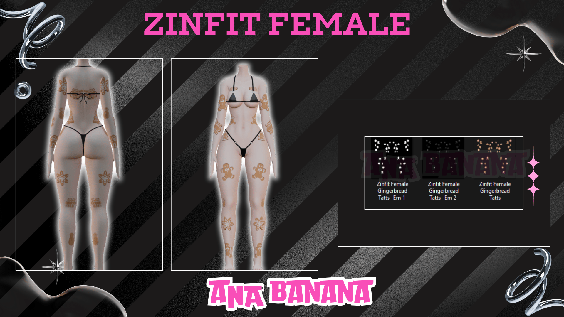 🍪 Gingerbread Tatts | Zinfit Female