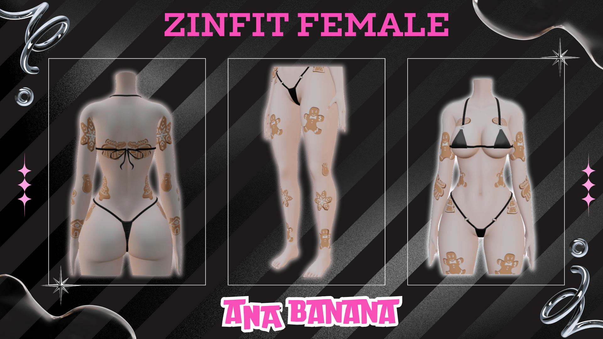 🍪 Gingerbread Tatts | Zinfit Female