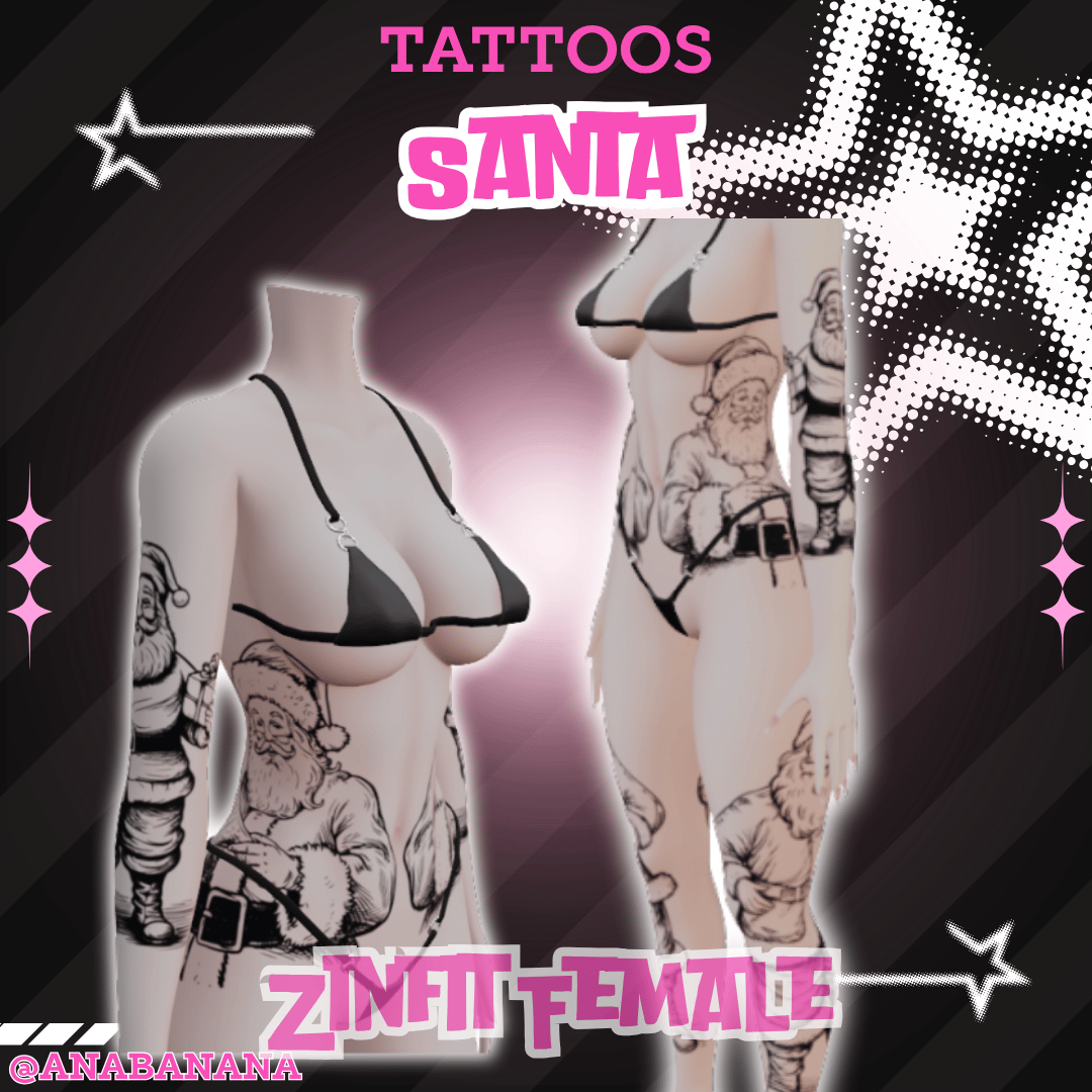 🎅 Santa Tatts | Zinfit Female