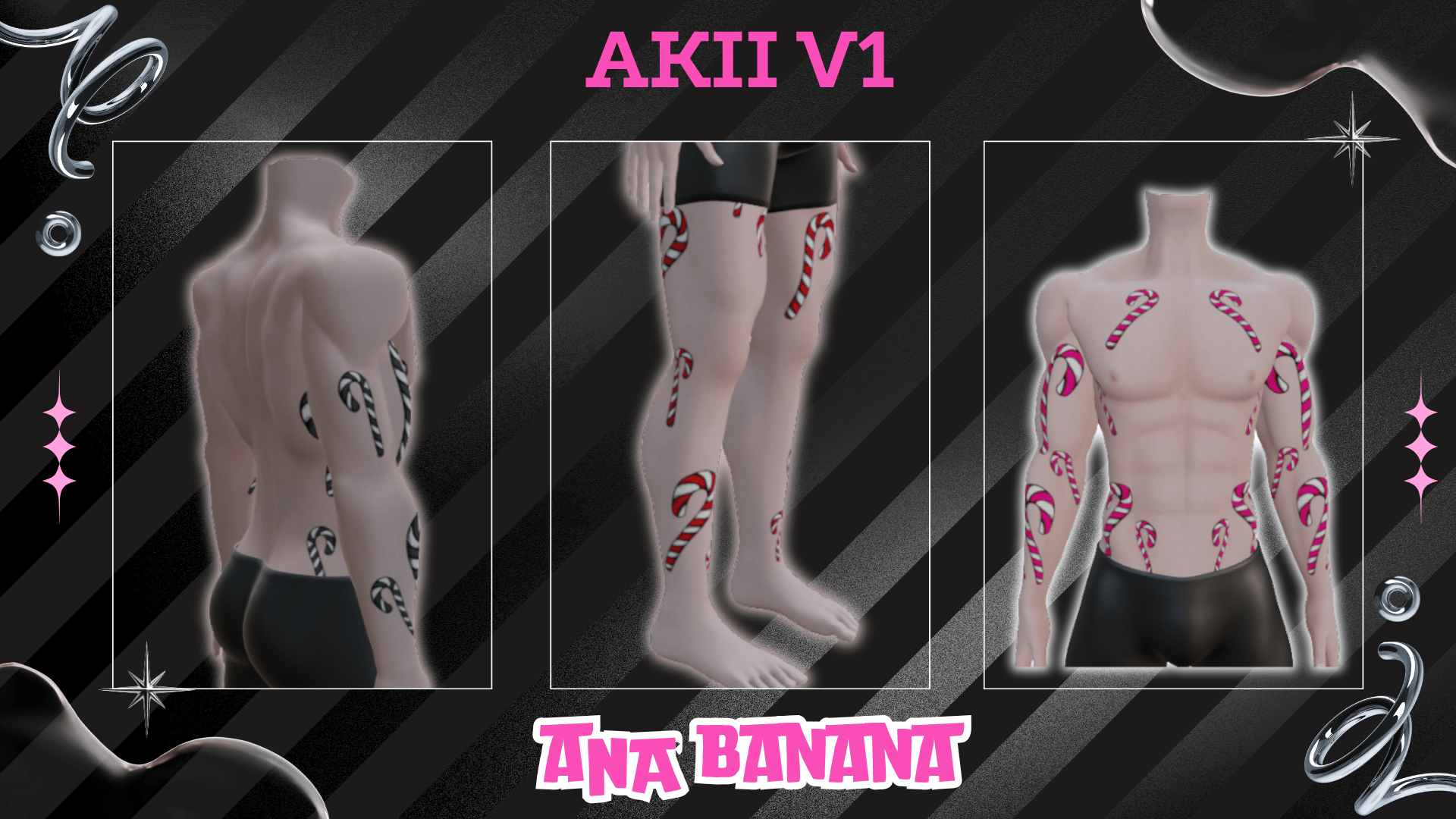 🍬 Candy Cane Tatts | Akii