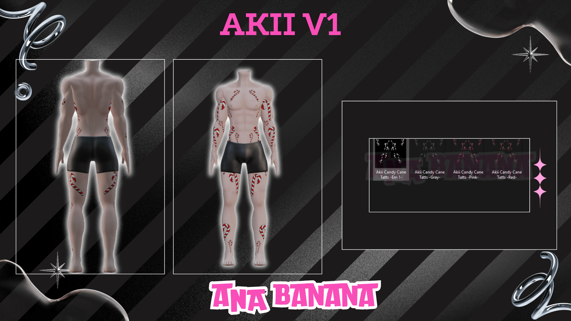 🍬 Candy Cane Tatts | Akii