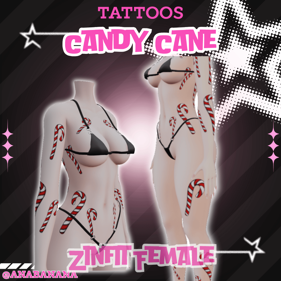🍬 Candy Cane Tatts | Zinfit