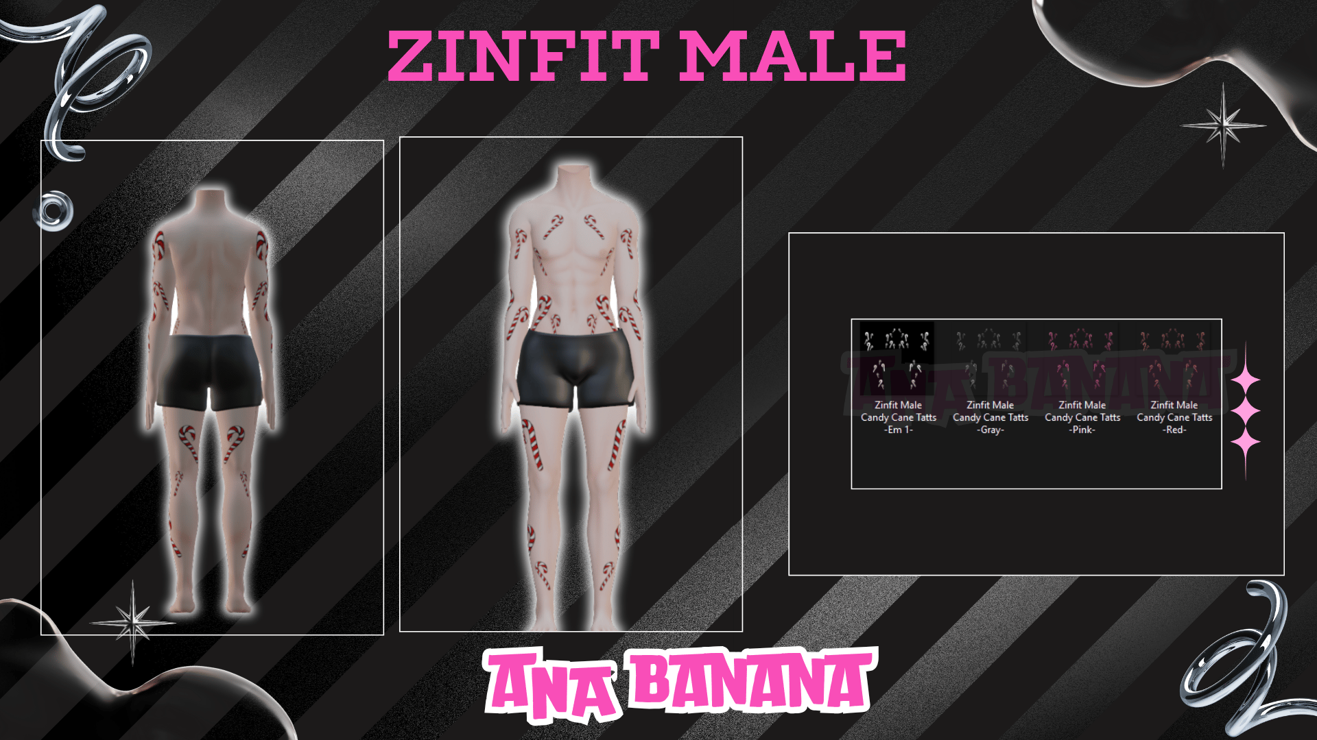ð¬ Candy Cane Tatts | Zinfit Male