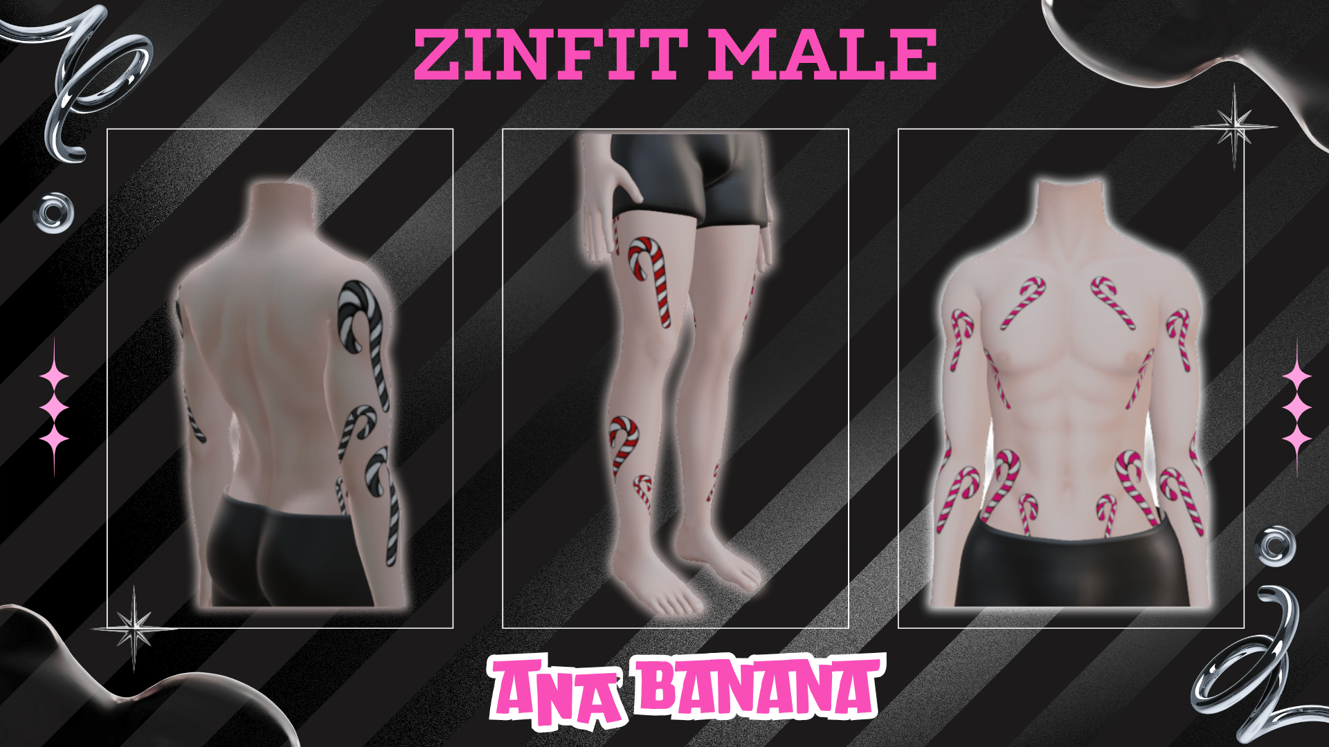 ð¬ Candy Cane Tatts | Zinfit Male