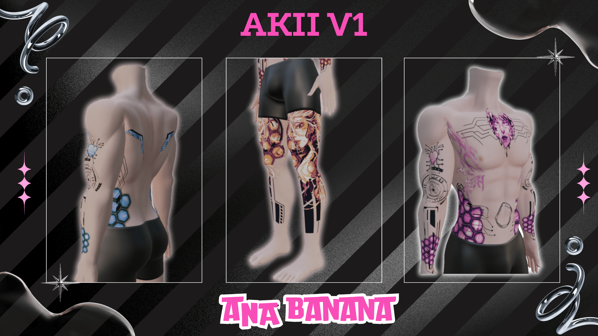 🤖 Cyber Body Tatts | Akii