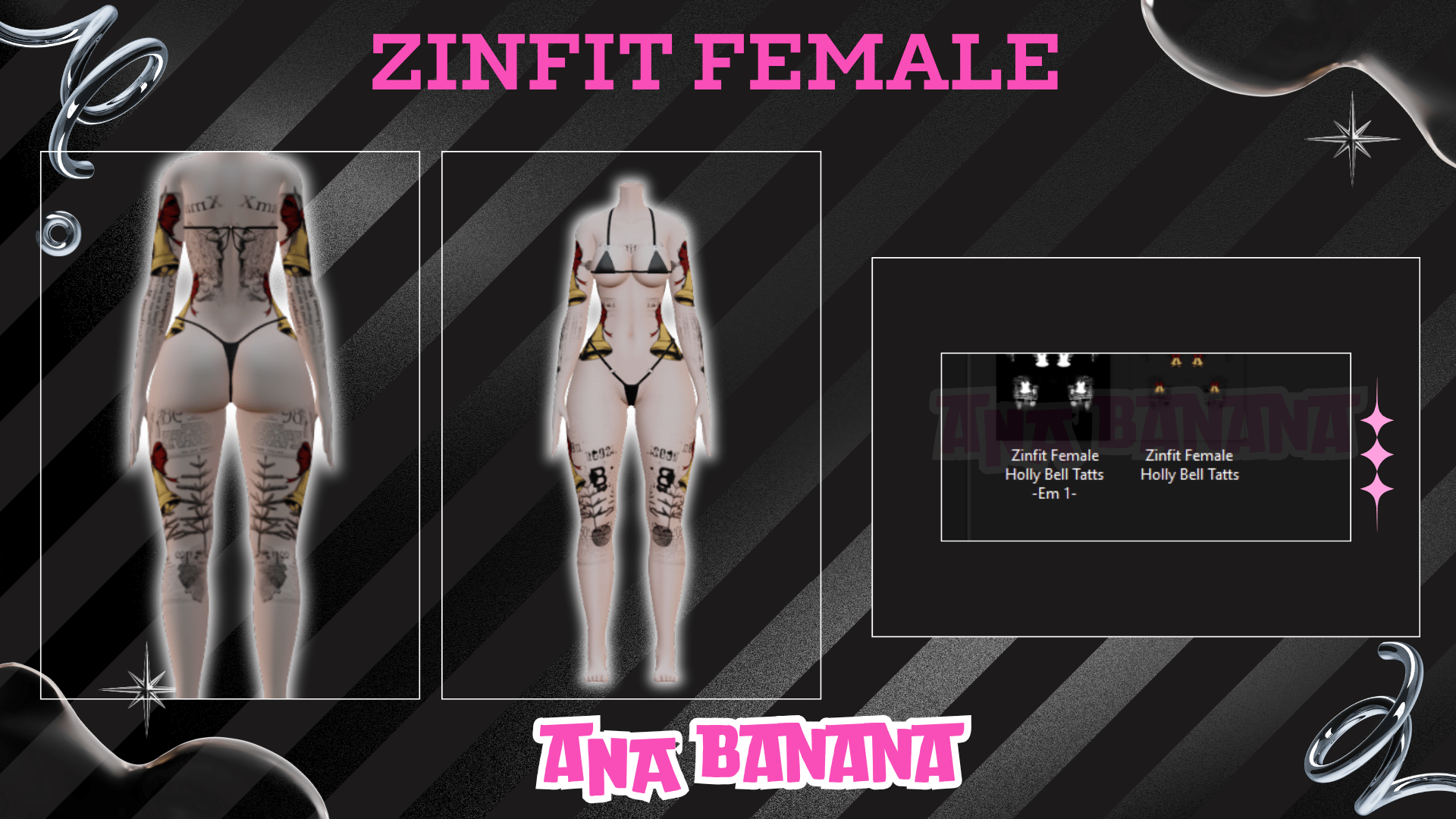 🔔 Holly Bell Tatts | Zinfit Female