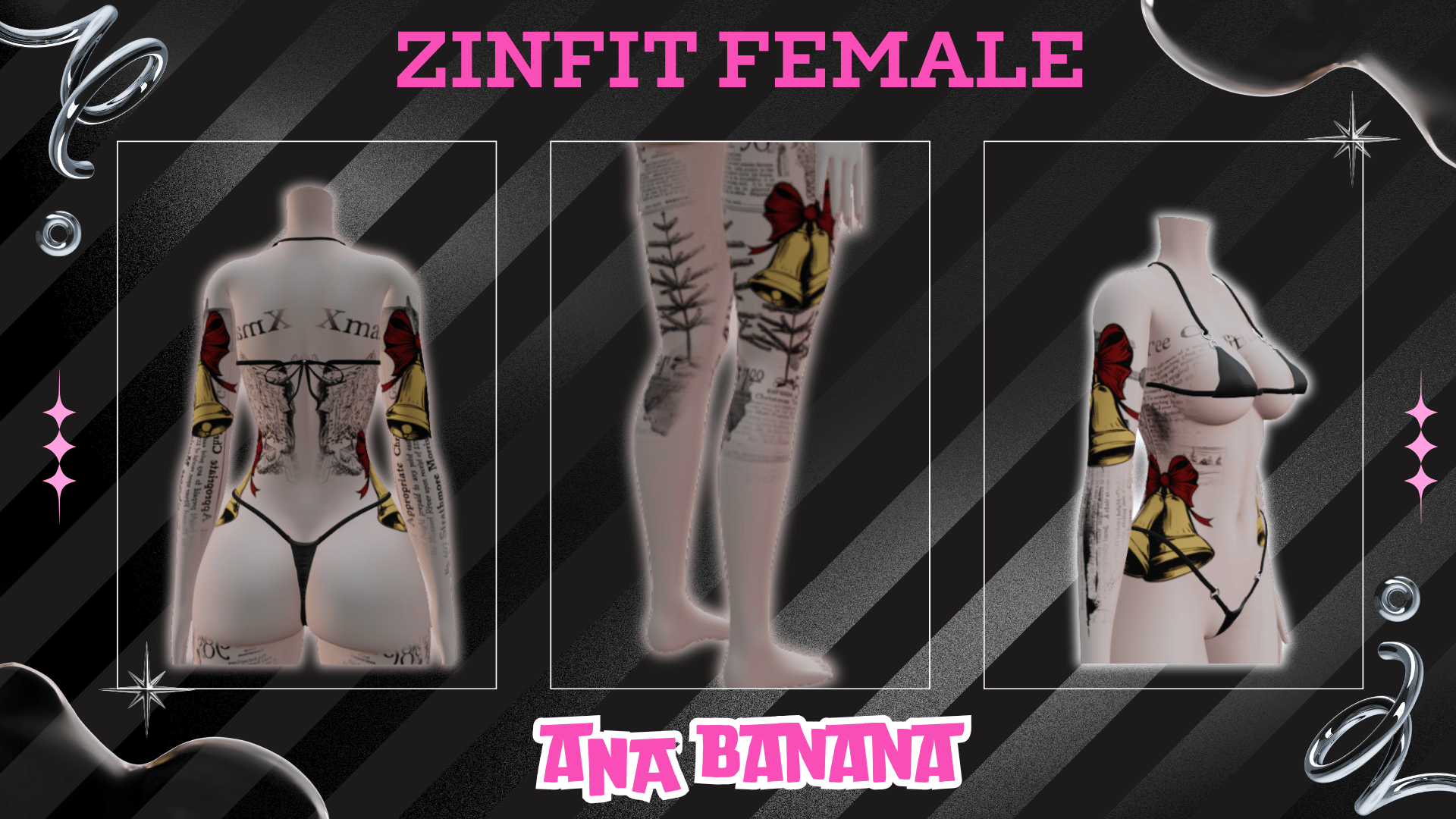 🔔 Holly Bell Tatts | Zinfit Female