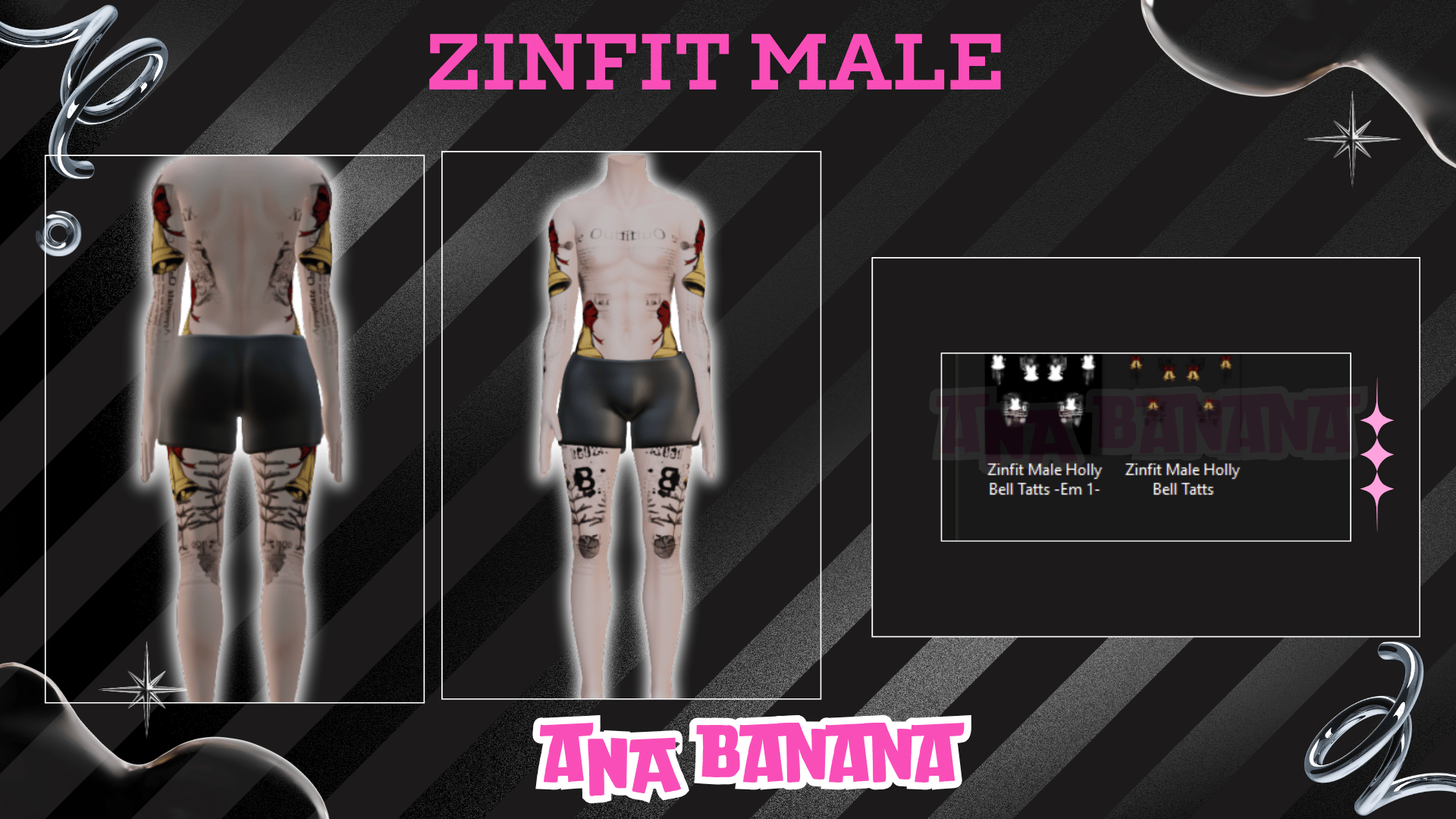 ๐ Holly Bell Tatts | Zinfit Male