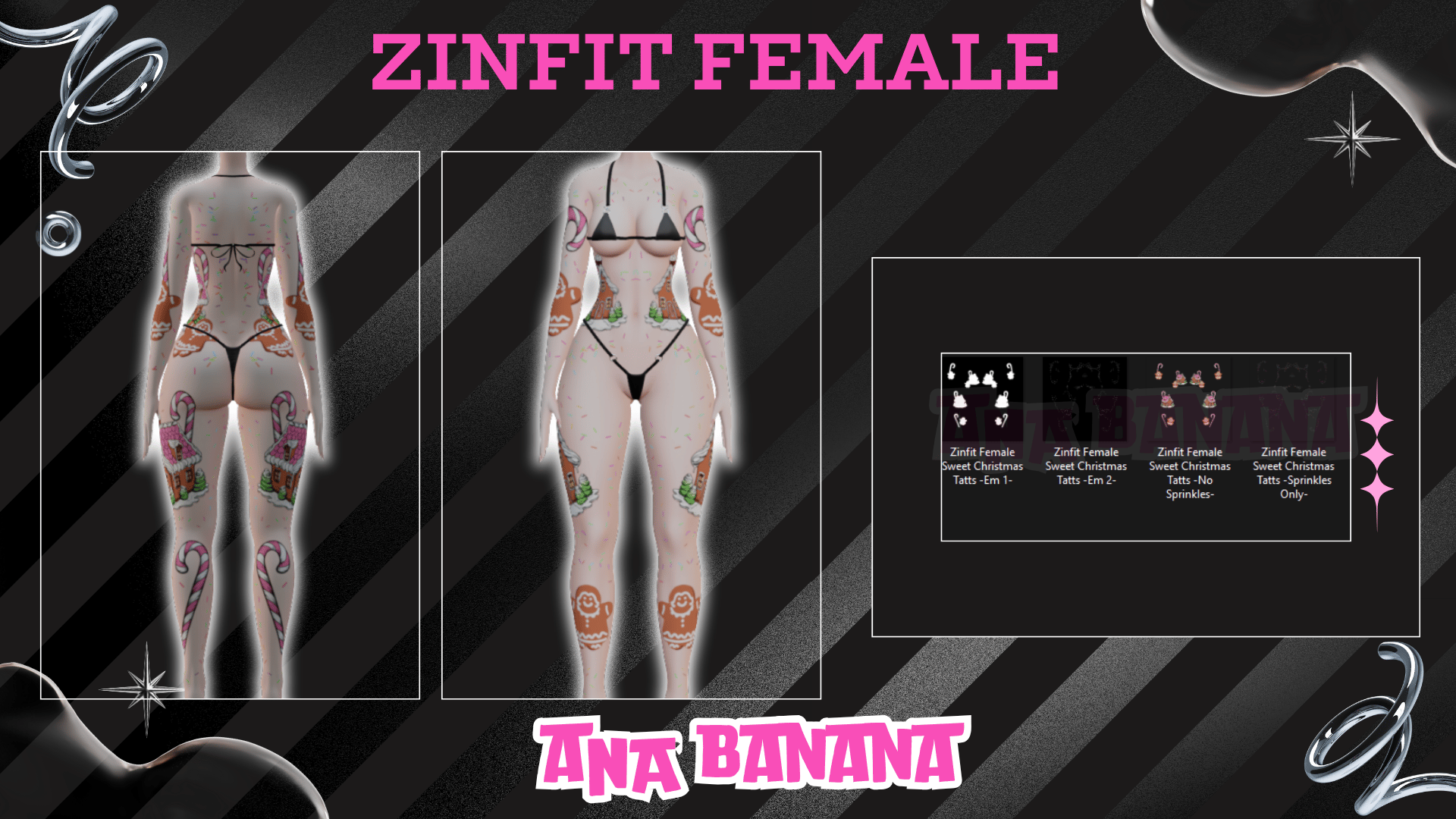 ðª Sweet Christmas Tatts | Zinfit Female