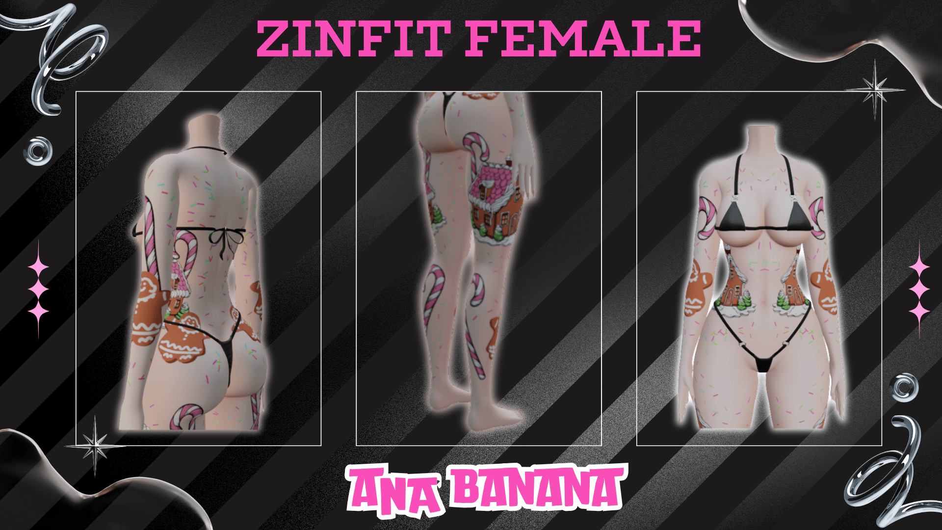 ðª Sweet Christmas Tatts | Zinfit Female
