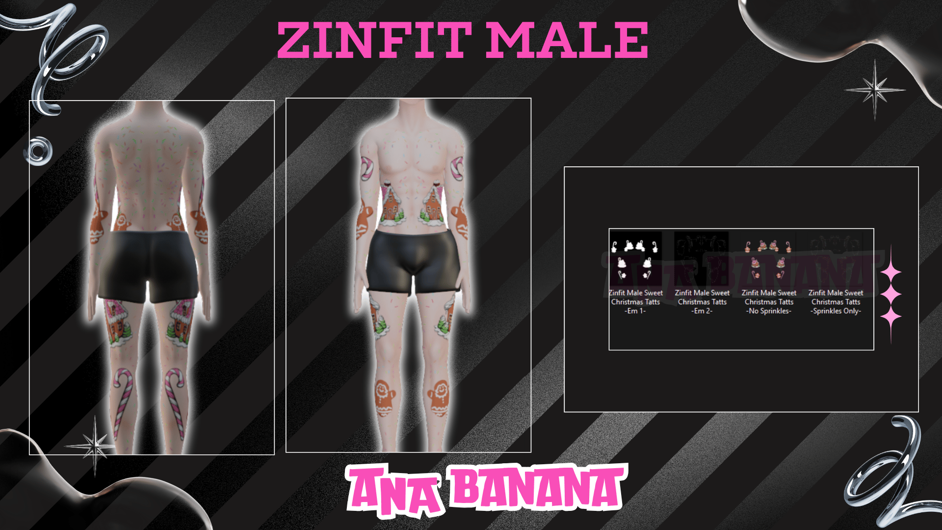 🍪 Sweet Christmas Tatts | Zinfit Male