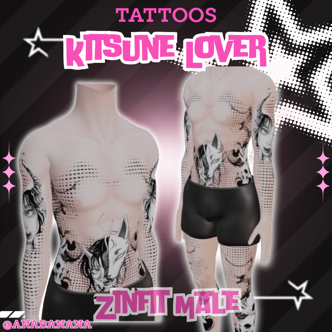 🦊 Kitsune Lover Tatts |  Zinfit Male