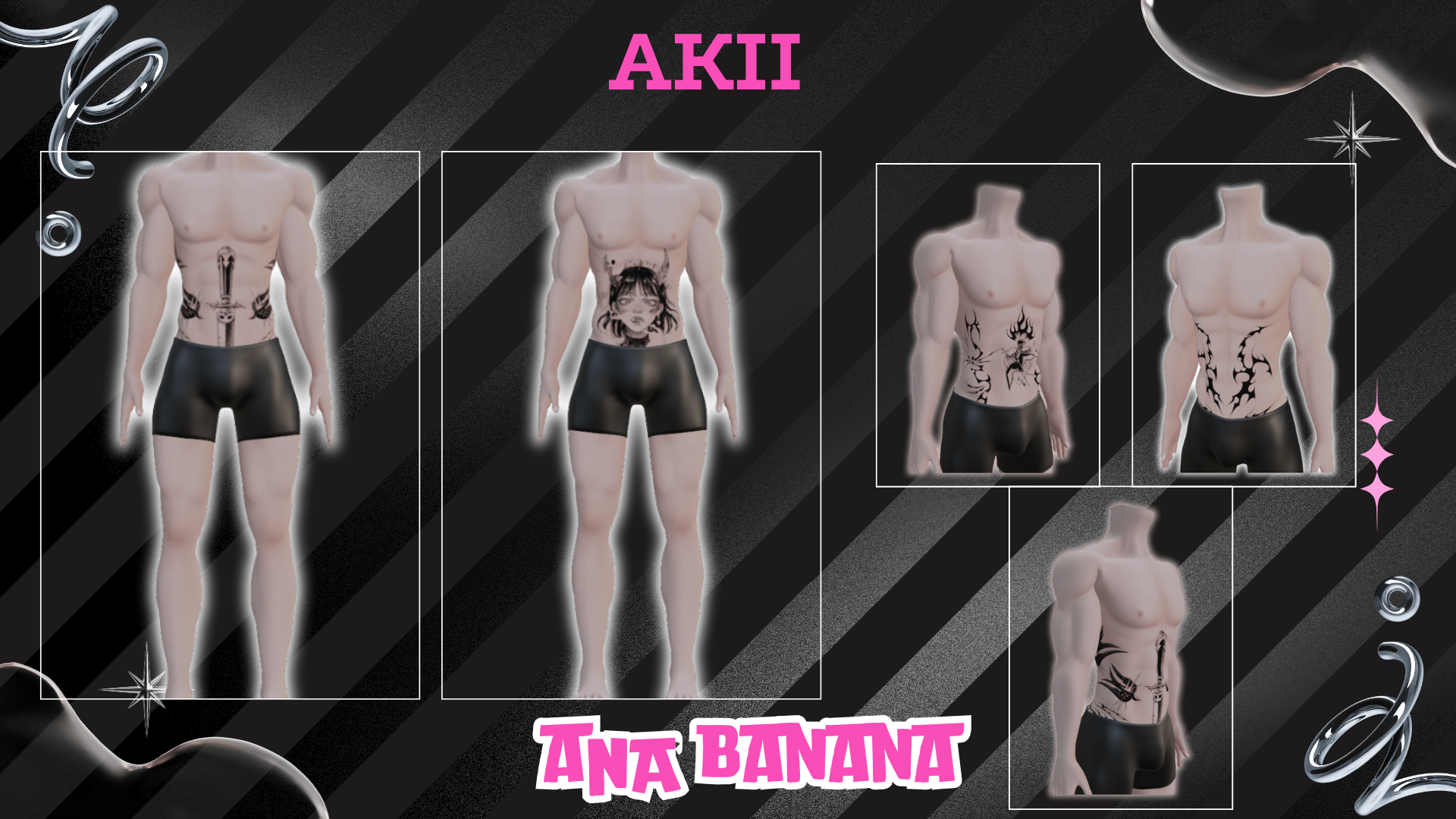 🖊️ Stomach Bundle Tatts | Akii
