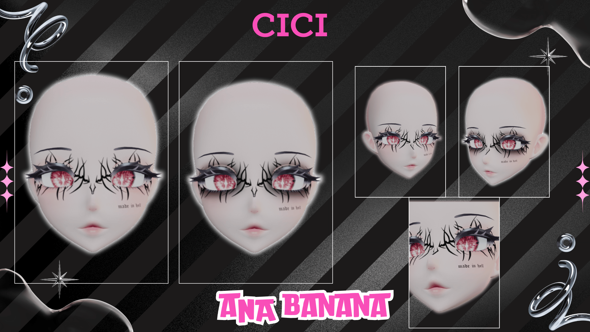 (J:) 🖤Darkness Makeup | Cici + Starlight + Kiyomi + VRB Furry