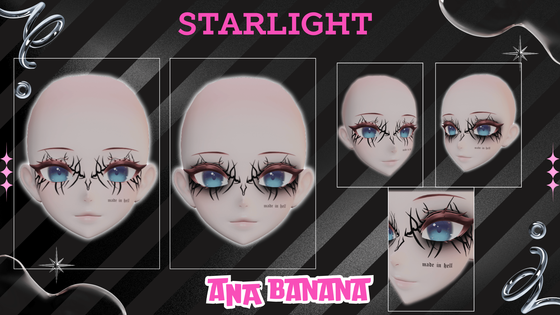 (J:) 🖤Darkness Makeup | Cici + Starlight + Kiyomi + VRB Furry
