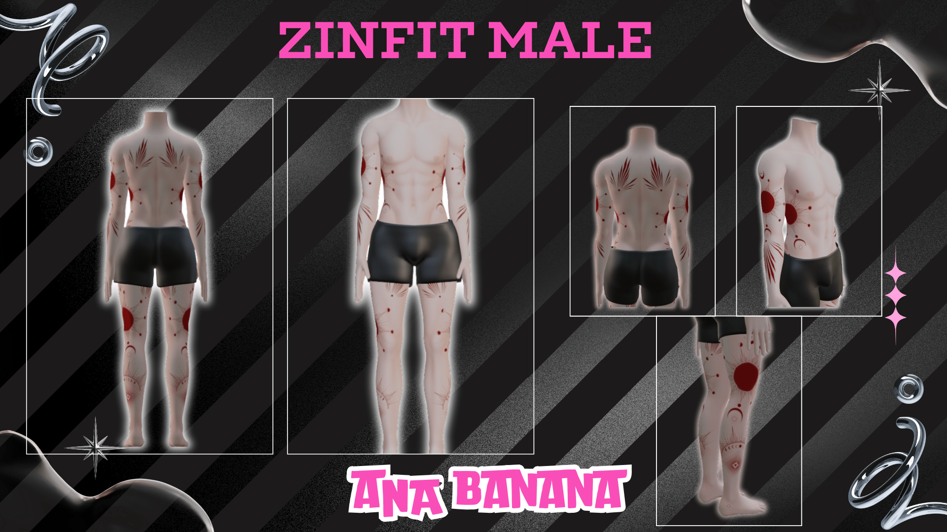 (J:) ๐ฆ Kitsune Tatts | Vrbase + Akii + Zinfit F/M