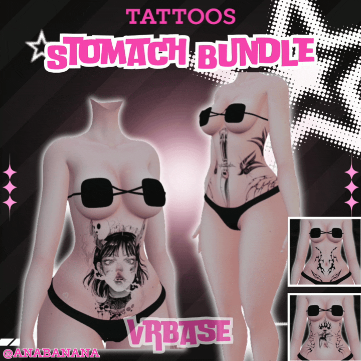 (J:) ποΈ Stomach Bundle Tatts | Vrbase + Akii + Zinfit F/M