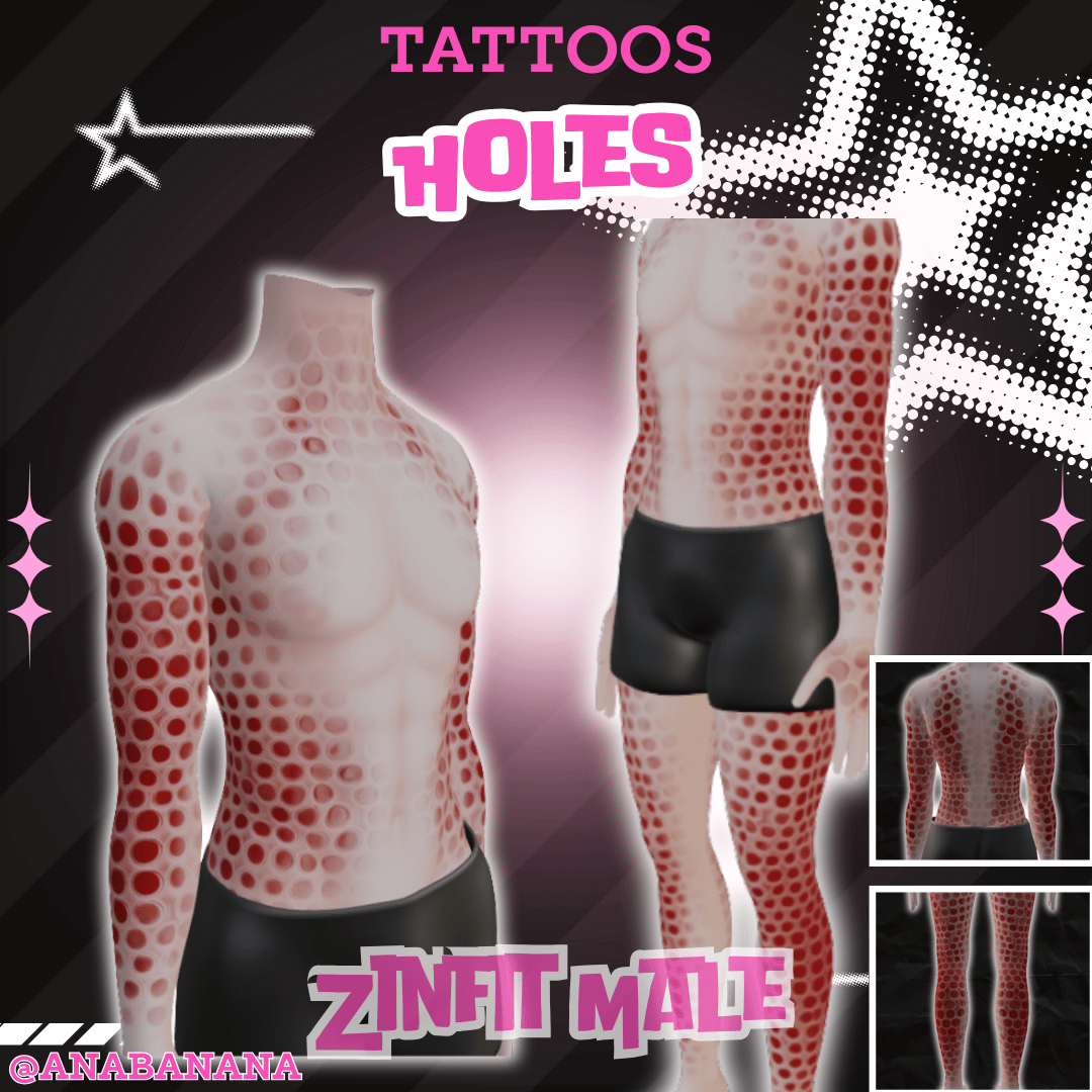 (J:) 🕳️ Holes Tatts | Vrbase + Akii + Zinfit F/M