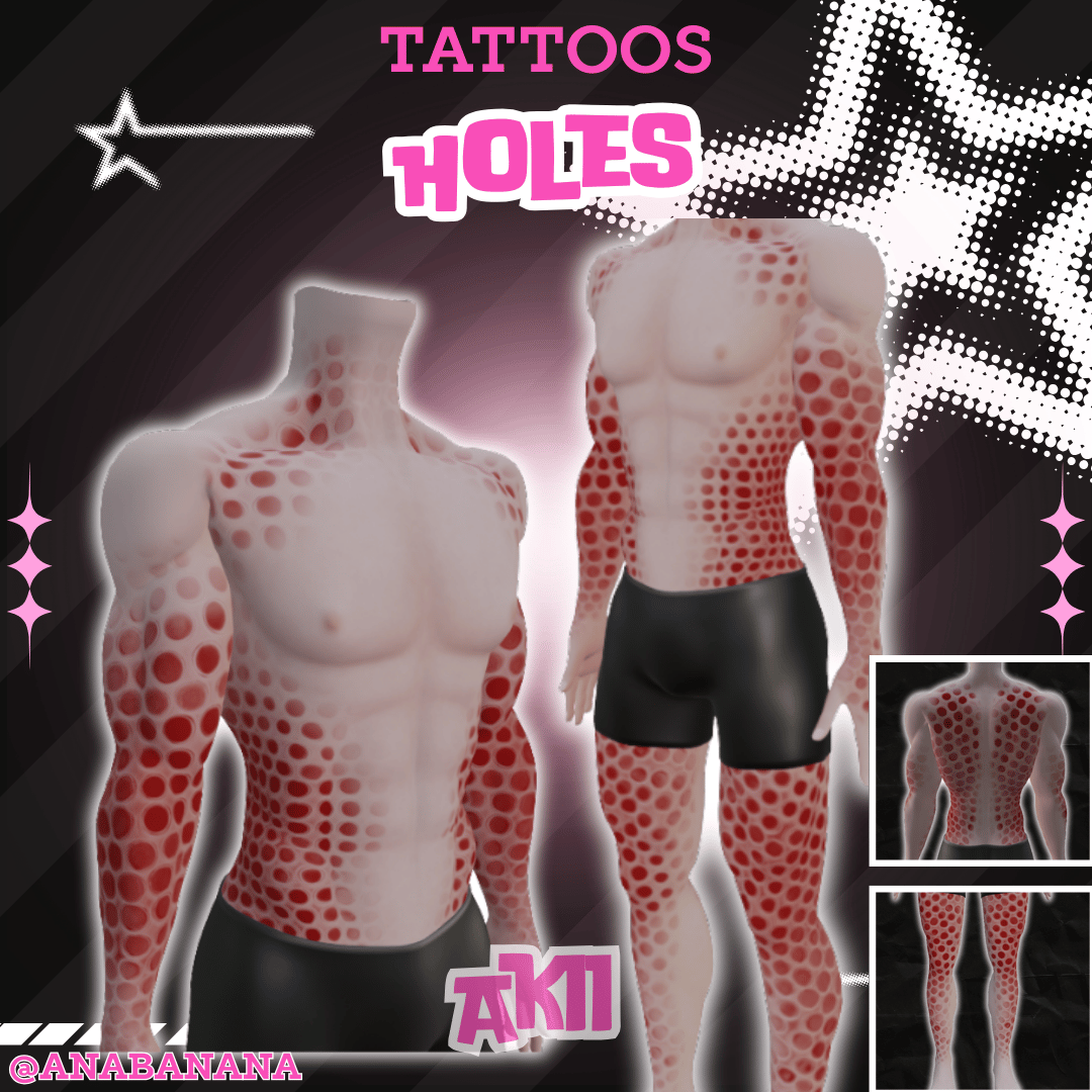(J:) 🕳️ Holes Tatts | Vrbase + Akii + Zinfit F/M