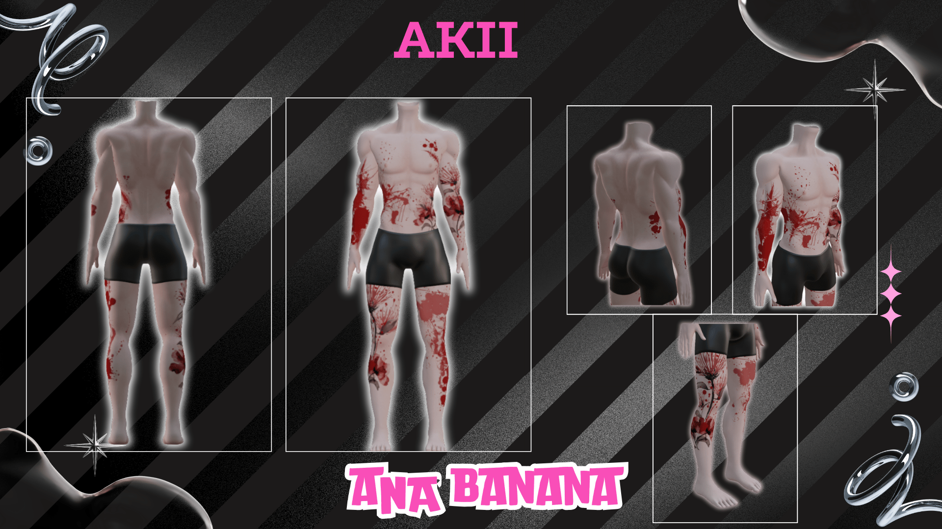 (J:) 💔 Love Hurts Tatts | Vrbase + Akii + Zinfit F/M