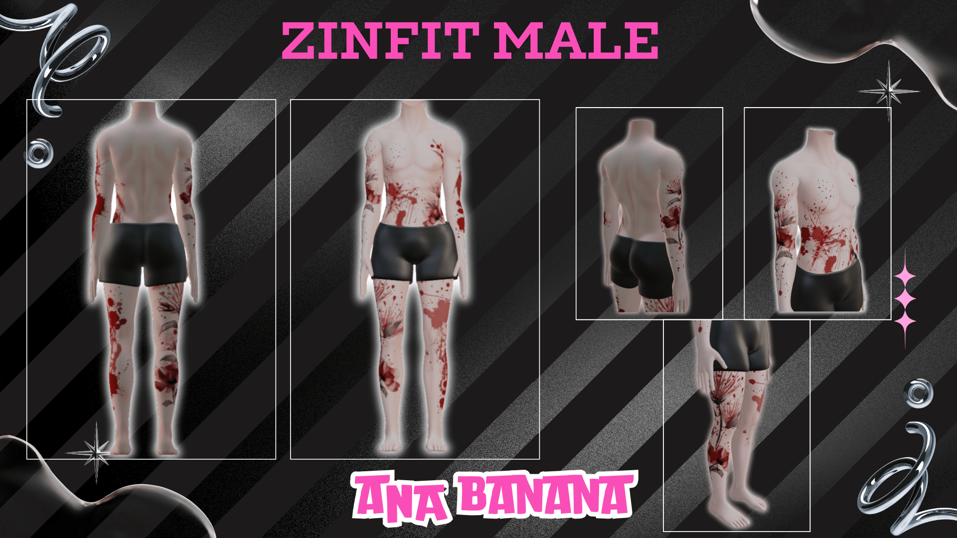 (J:) 💔 Love Hurts Tatts | Vrbase + Akii + Zinfit F/M