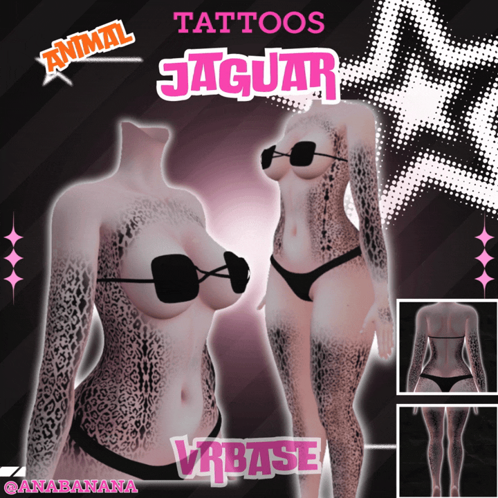 (J): 🐆 Animal Jaguar Tatts | Vrbase + Akii + Zinfit F/M