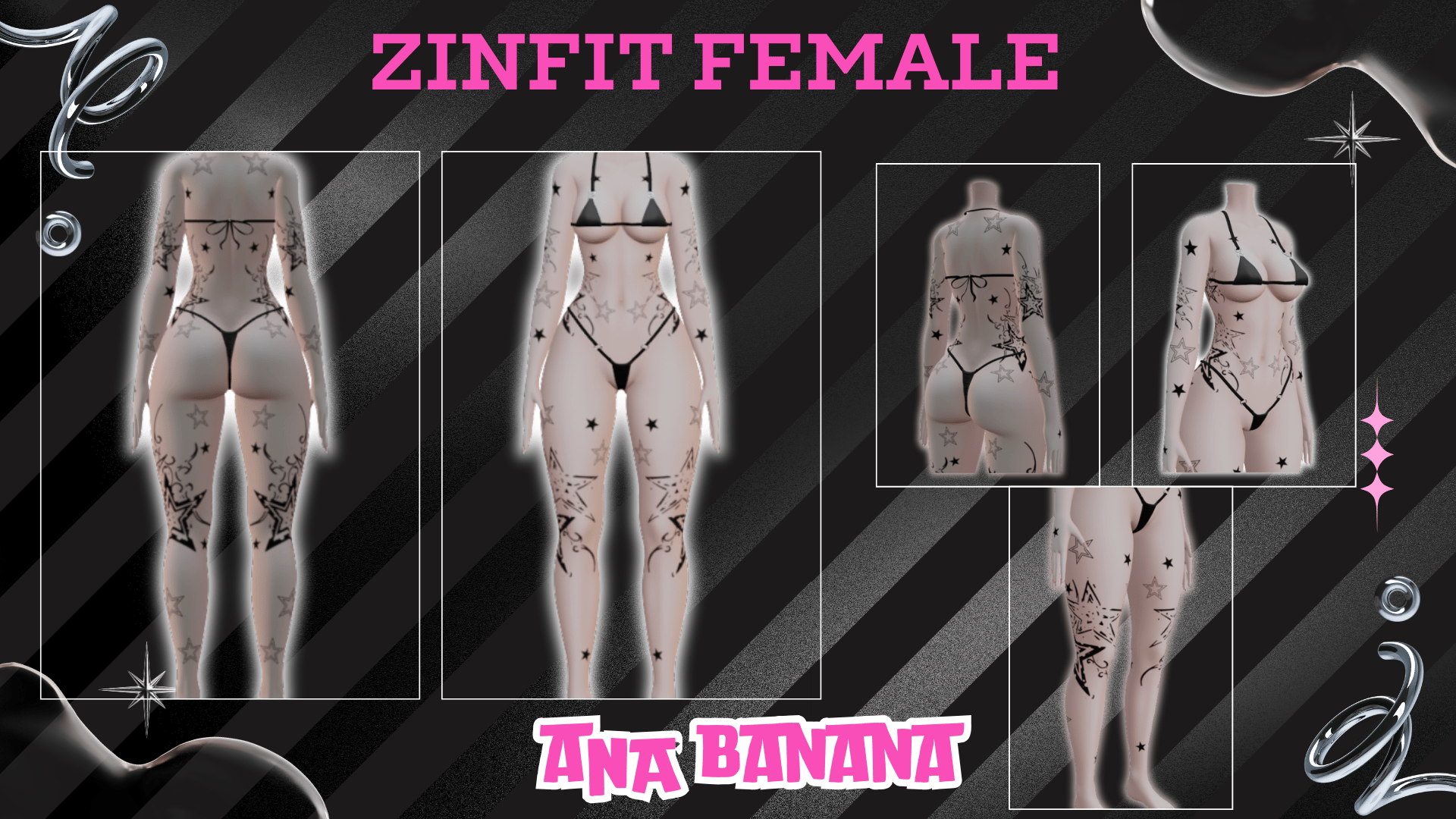 (J) : ⭐ Stars Tatts | Vrbase + Akii + Zinfit F/M