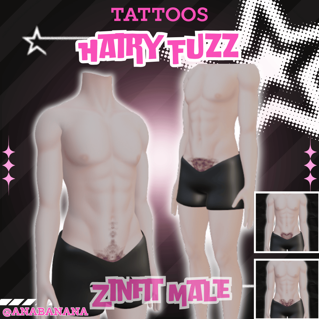 (J) : ๐โโ๏ธ Hairy Fuzz Tatts | Vrbase + Akii + Zinfit F/M + Dolly Molly