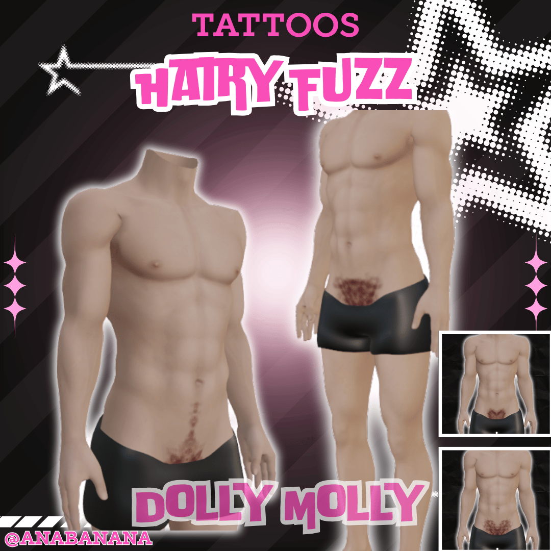 (J) : ๐โโ๏ธ Hairy Fuzz Tatts | Vrbase + Akii + Zinfit F/M + Dolly Molly