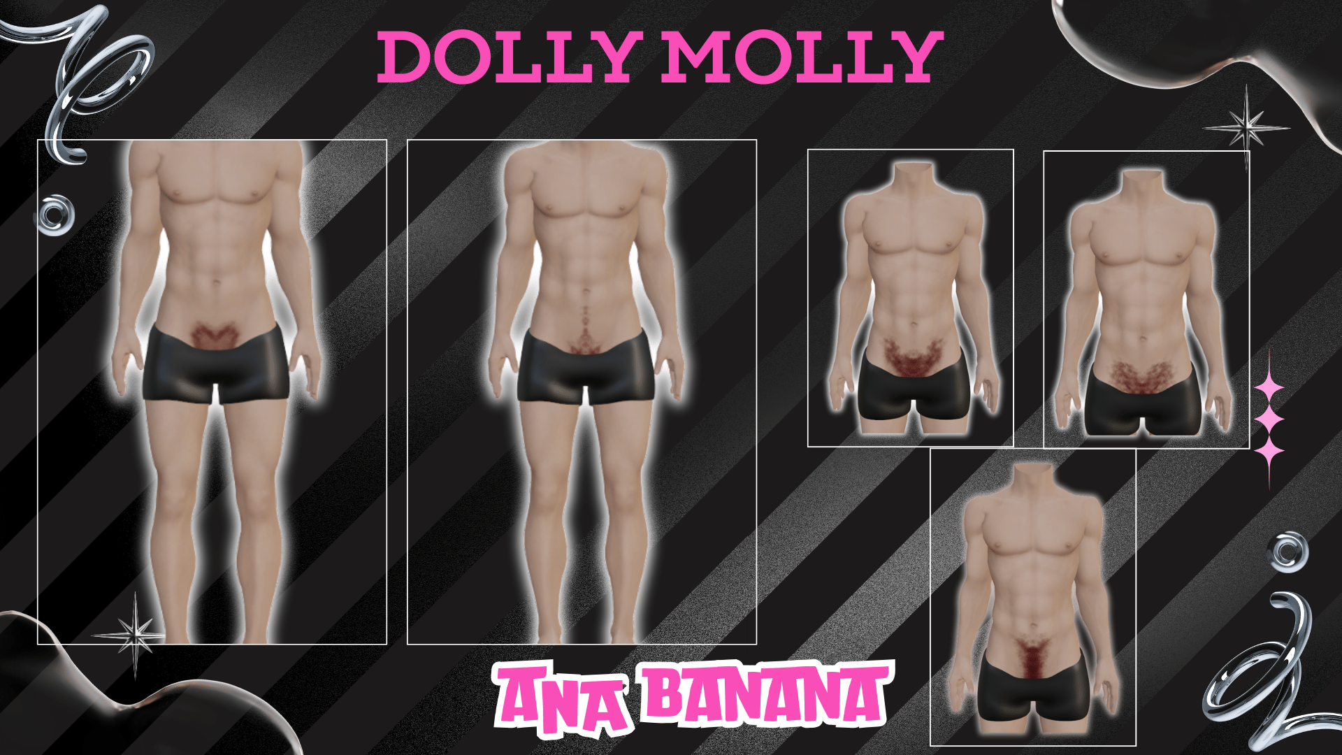 (J) : ๐โโ๏ธ Hairy Fuzz Tatts | Vrbase + Akii + Zinfit F/M + Dolly Molly