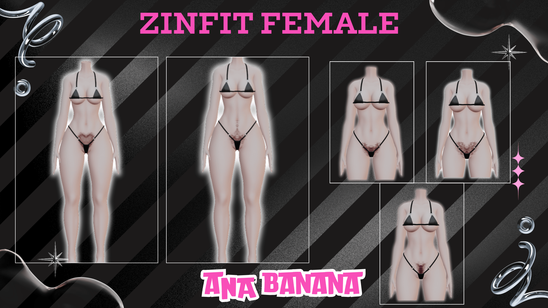 (J) : ๐โโ๏ธ Hairy Fuzz Tatts | Vrbase + Akii + Zinfit F/M + Dolly Molly
