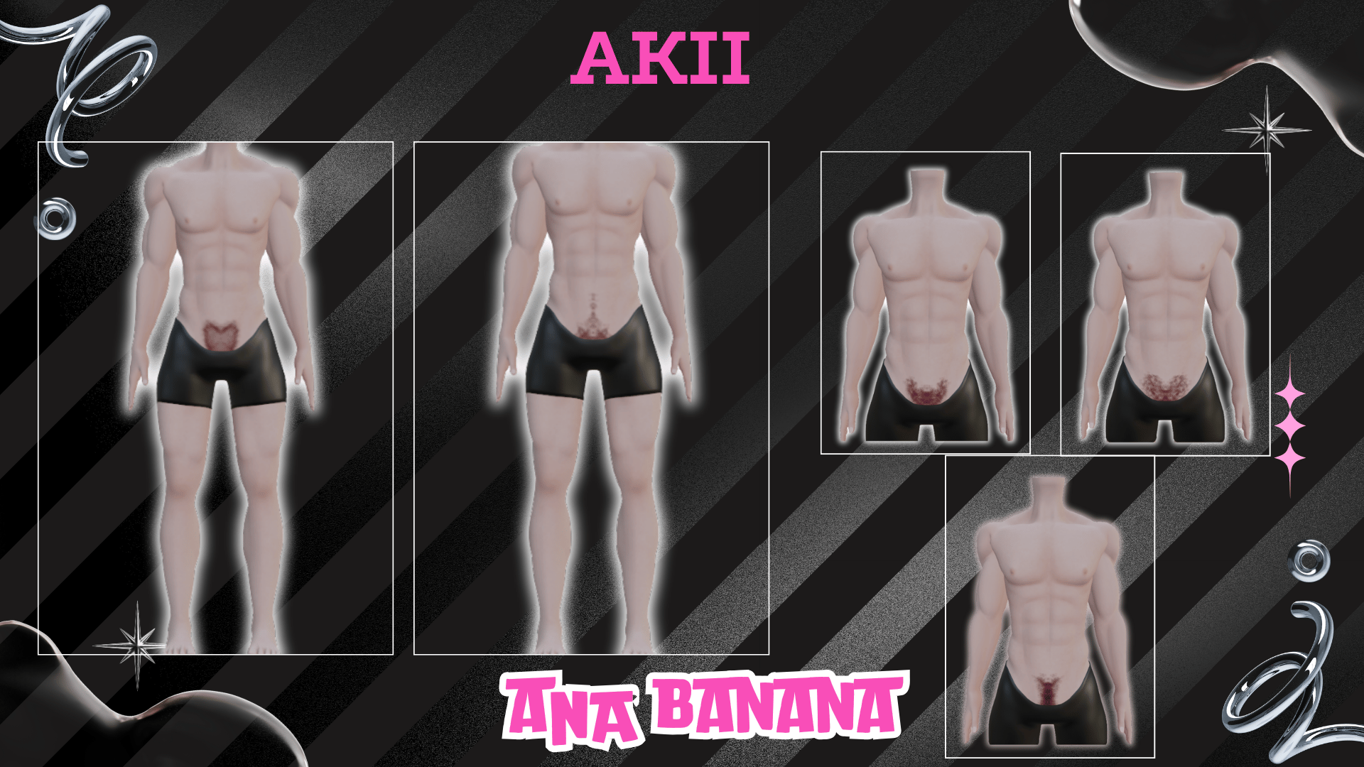 (J) : ๐โโ๏ธ Hairy Fuzz Tatts | Vrbase + Akii + Zinfit F/M + Dolly Molly