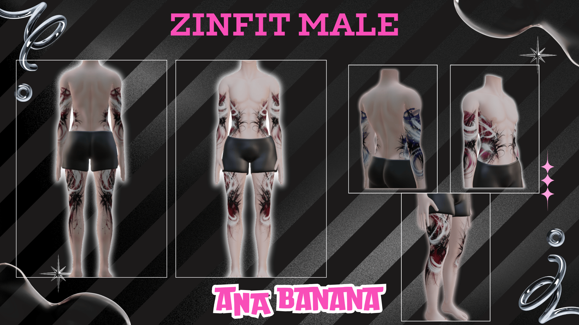 🎩 Magic Smoke Tatts | Zinfit Male