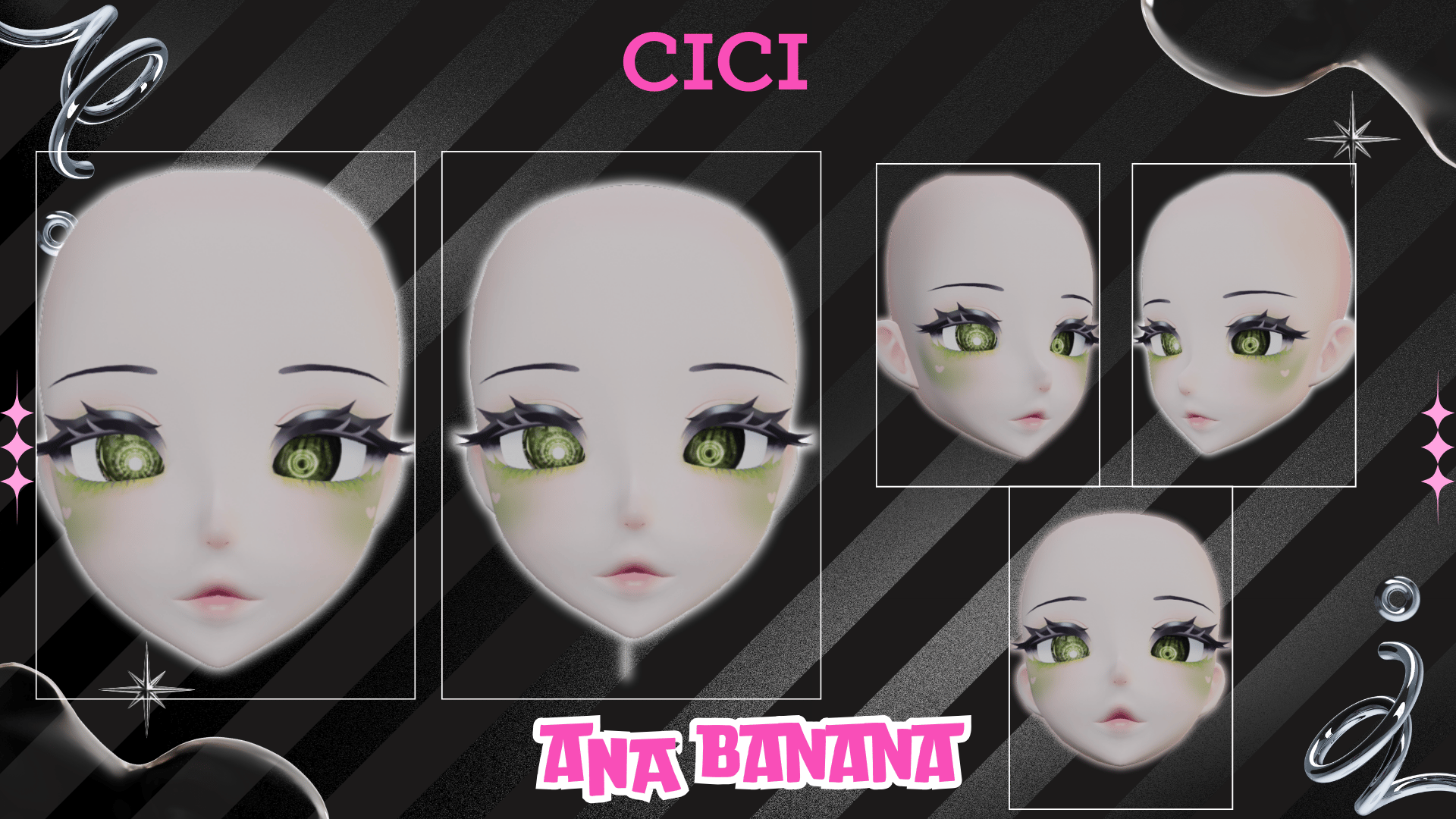 (J) : 🍀 St. Patrick's Makeup | Cici + Starlight + Kiyomi + VRB Furry