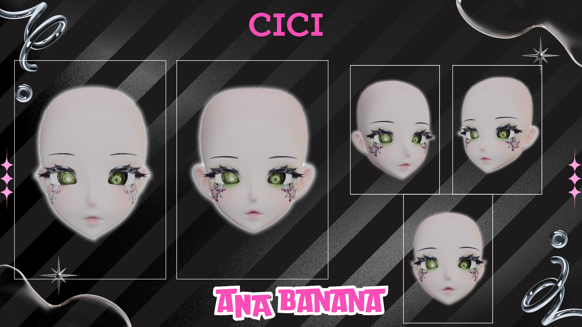 (J) : ⭐ Diva Makeup | Multi-Head Compatible