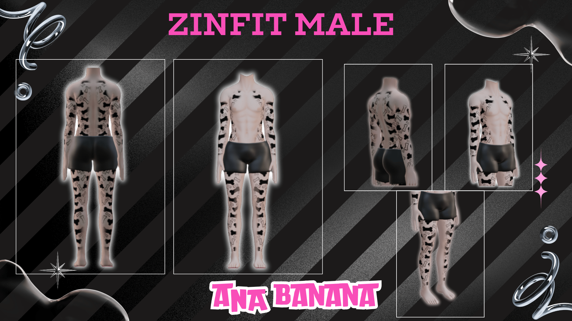 (J) : 🦴 Bones Tatts | Multi-Base Compatible