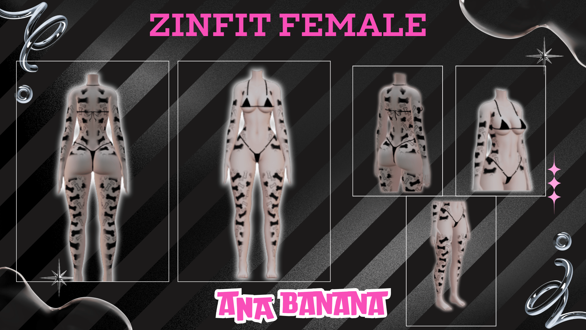 (J) : 🦴 Bones Tatts | Multi-Base Compatible