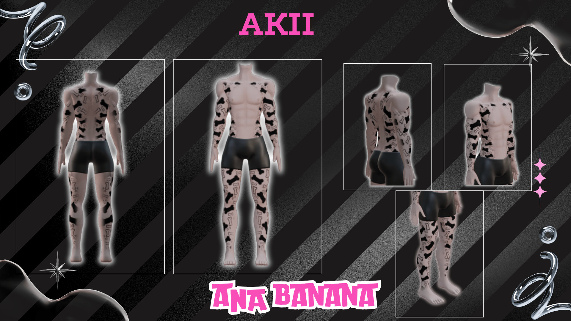 (J) : 🦴 Bones Tatts | Multi-Base Compatible