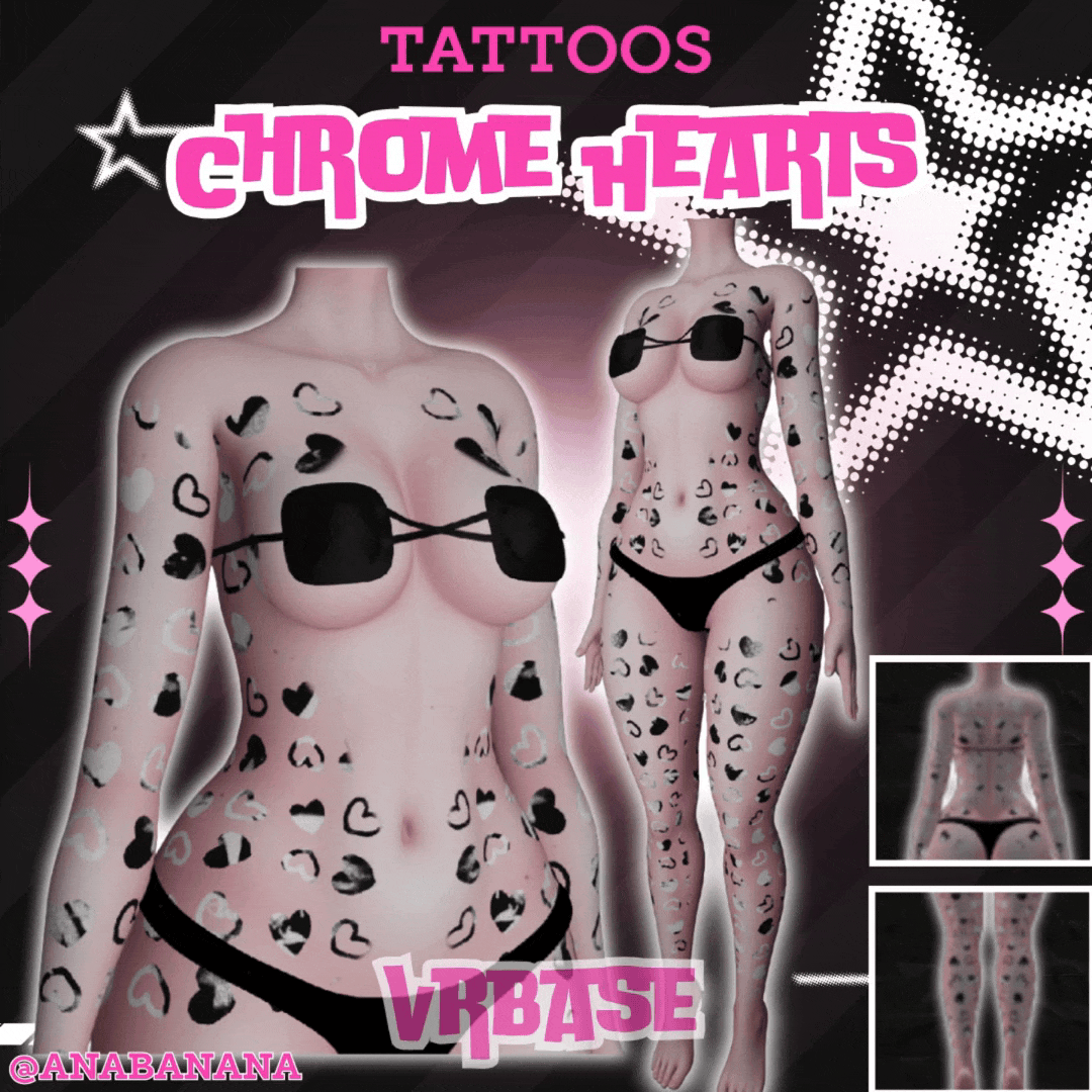 (J) ; ๐ค Chrome Hearts Tatts | Multi-Base Compatible
