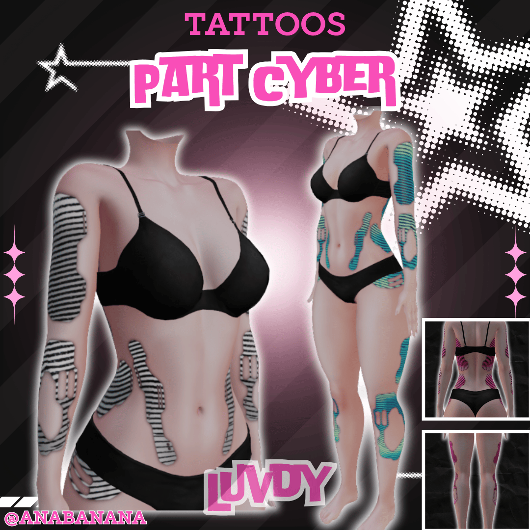 🤖 Part Cyber Tatts | Luvdy